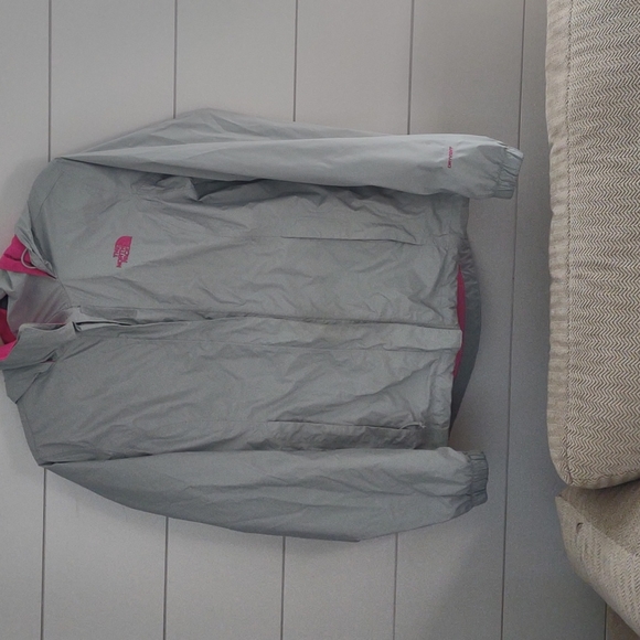 Gray and pink northface jacket - Picture 3 of 8